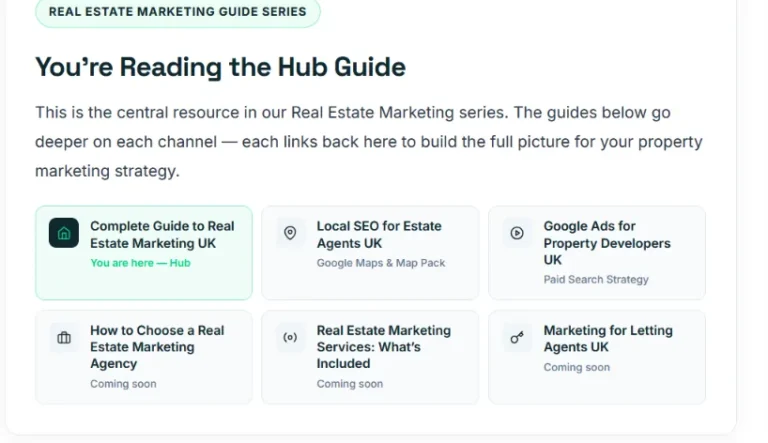 High-converting website design for UK estate agents